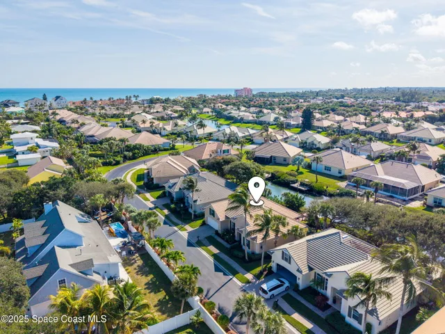 an aerial view of a city