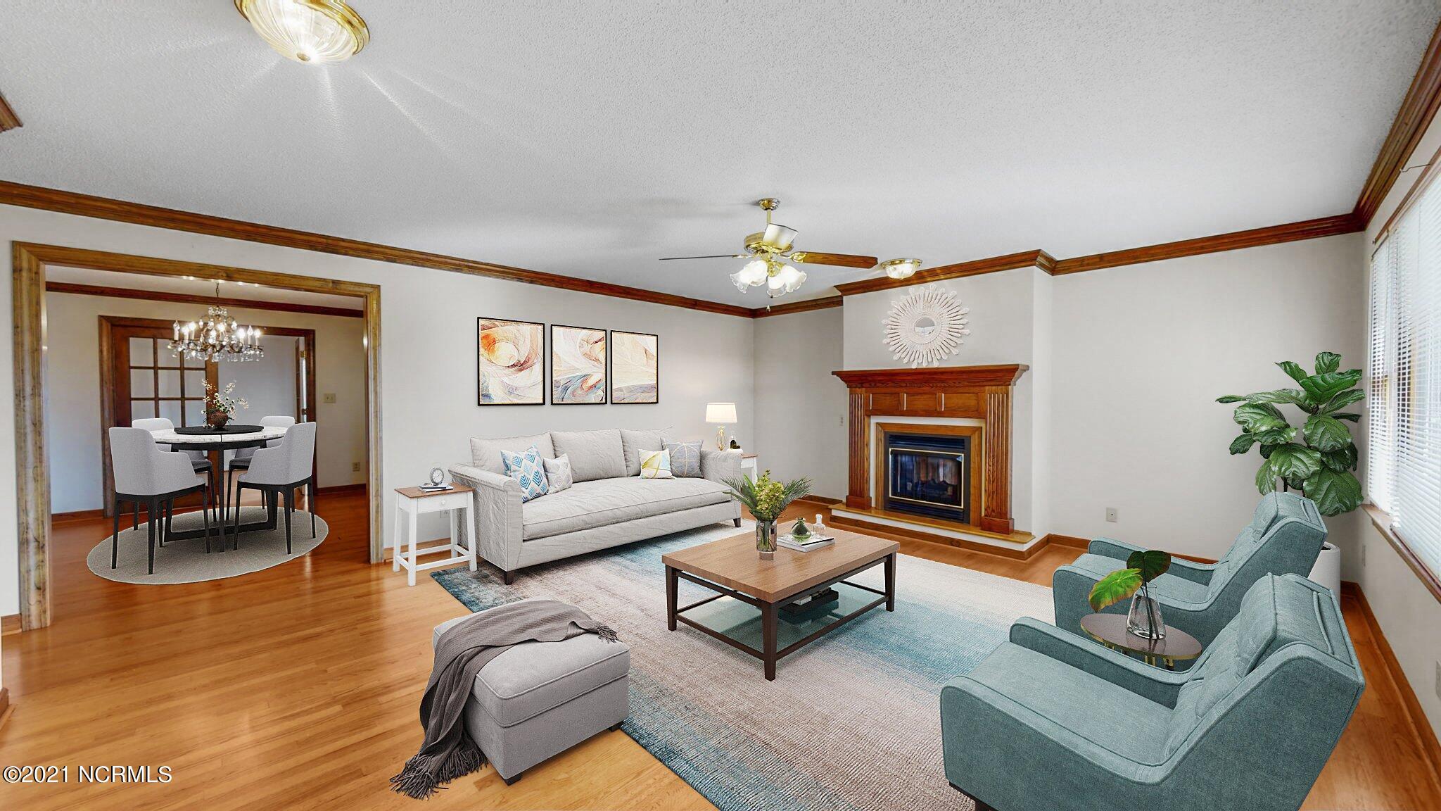 2296 Tulls Mill Road Deep Run, NC 28525 - Photo 6 of 23 61-web-or-mls-LIVING ROOM. NO TV CAN YOU