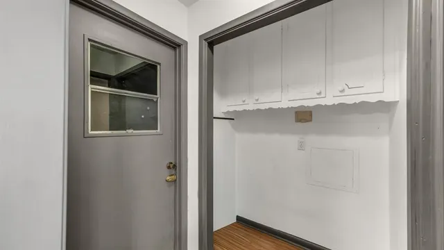 a view of front door