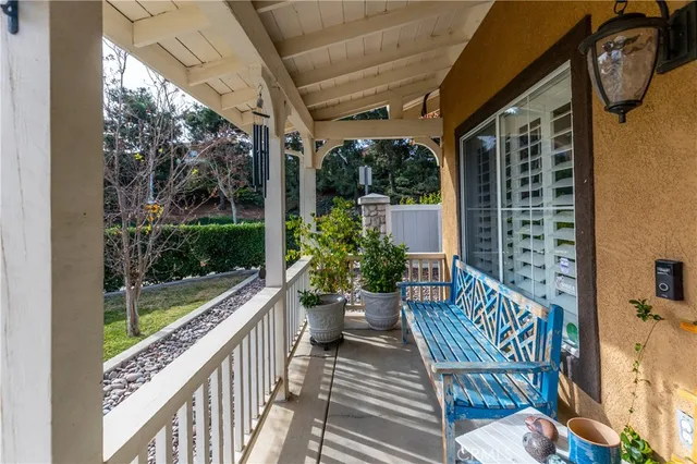a view of a two chair in the balcony