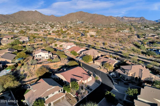 an aerial view of a city