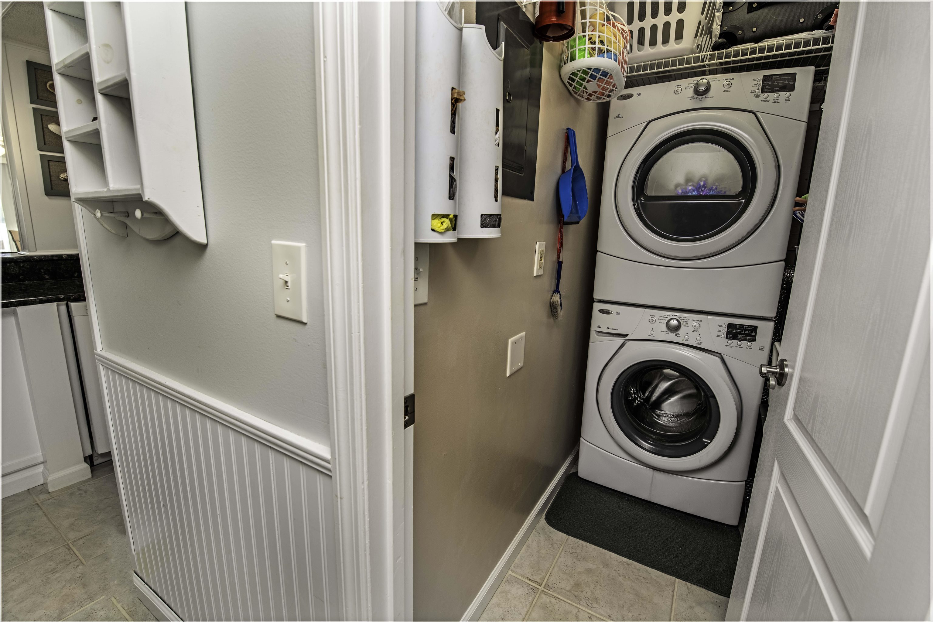 880 A1A Beach Boulevard, Unit 7302 St. Augustine, FL 32080 - Photo 16 of 28 a utility room with dryer and washer