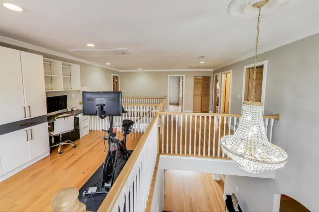 a bathroom with a bathtub and a sink