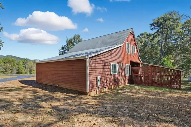 a view of a yard in front of a house