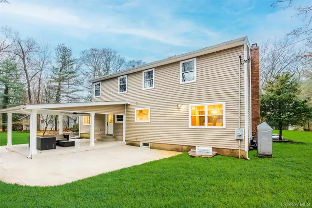 a house view with a garden space