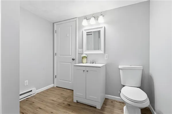 a very nice looking room with wooden floor