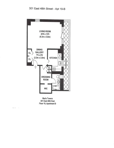 $449,000 | 301 East 48th Street, Unit 19B | Midtown East