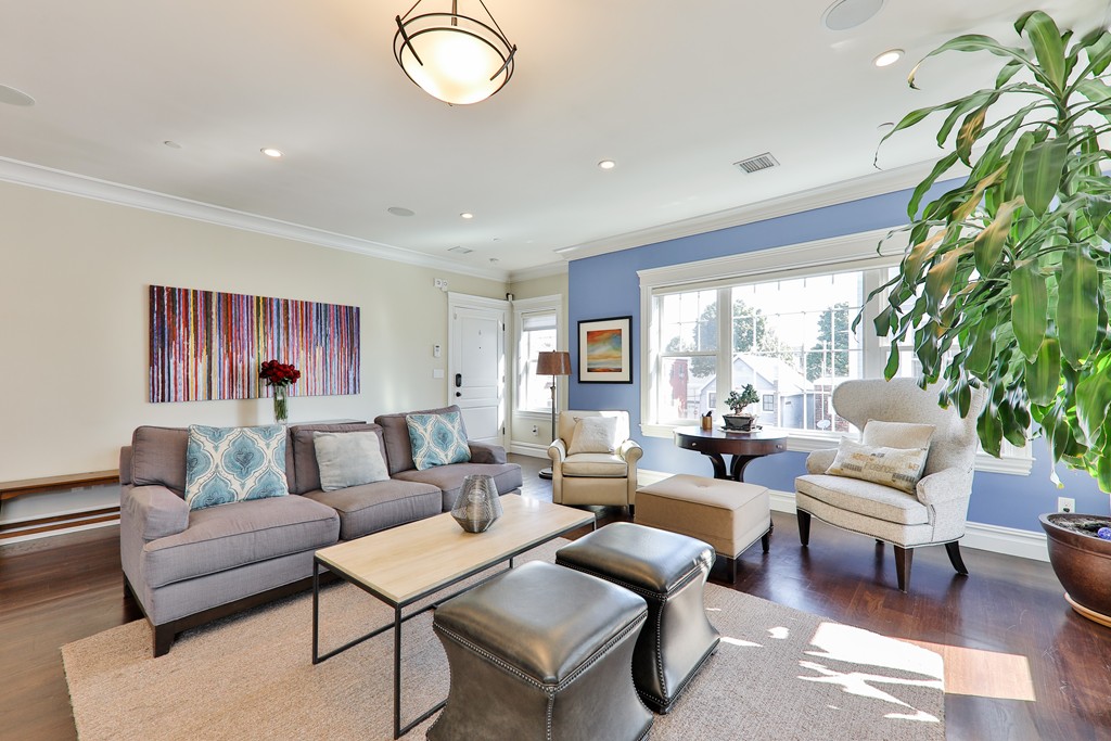 161 Tudor Street, Unit 4 Boston, MA 02127 - Photo 5 of 28 a living room with furniture potted plant and a window