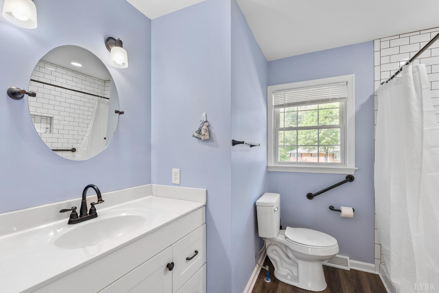 207 Ramsey Road Hurt, VA 24563 - Photo 16 of 32 a bathroom with a sink toilet a mirror and tub