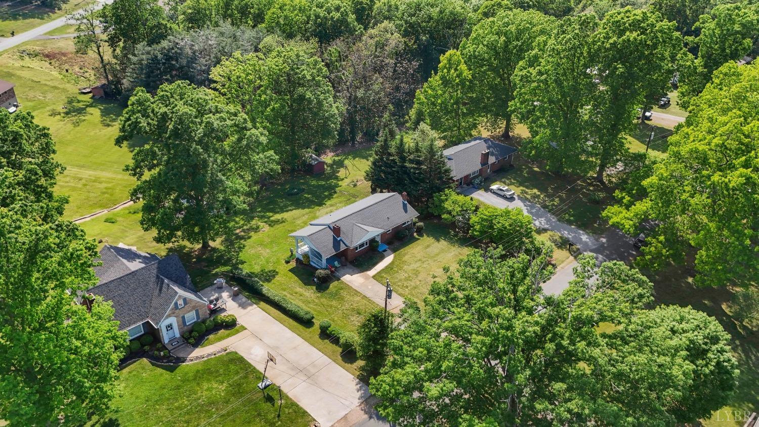 207 Ramsey Road Hurt, VA 24563 - Photo 32 of 32 an aerial view of a house with a yard