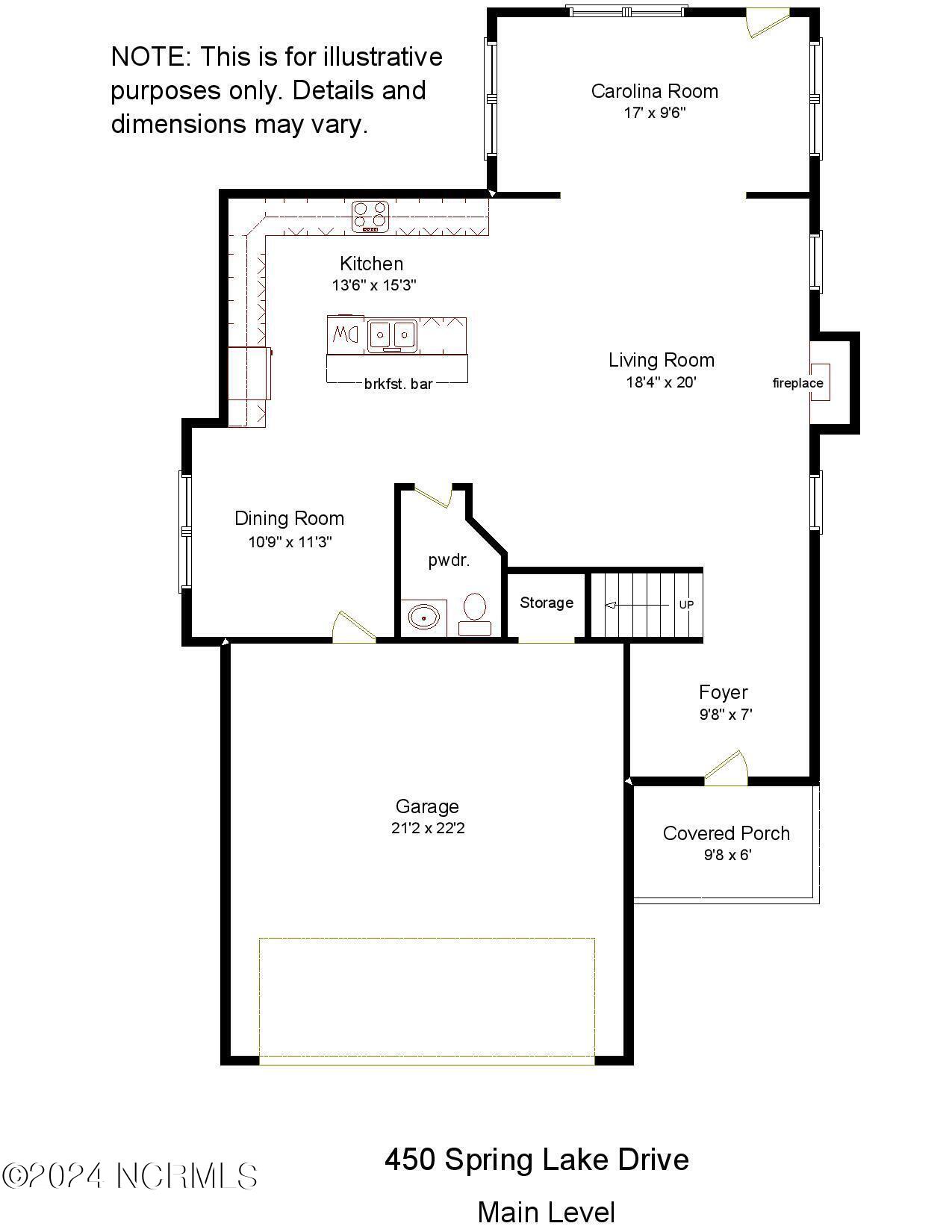 450 Spring Lake Drive Pinehurst, NC 28374 - Photo 29 of 30 450 Spring Lake main w out sq ft-page-00