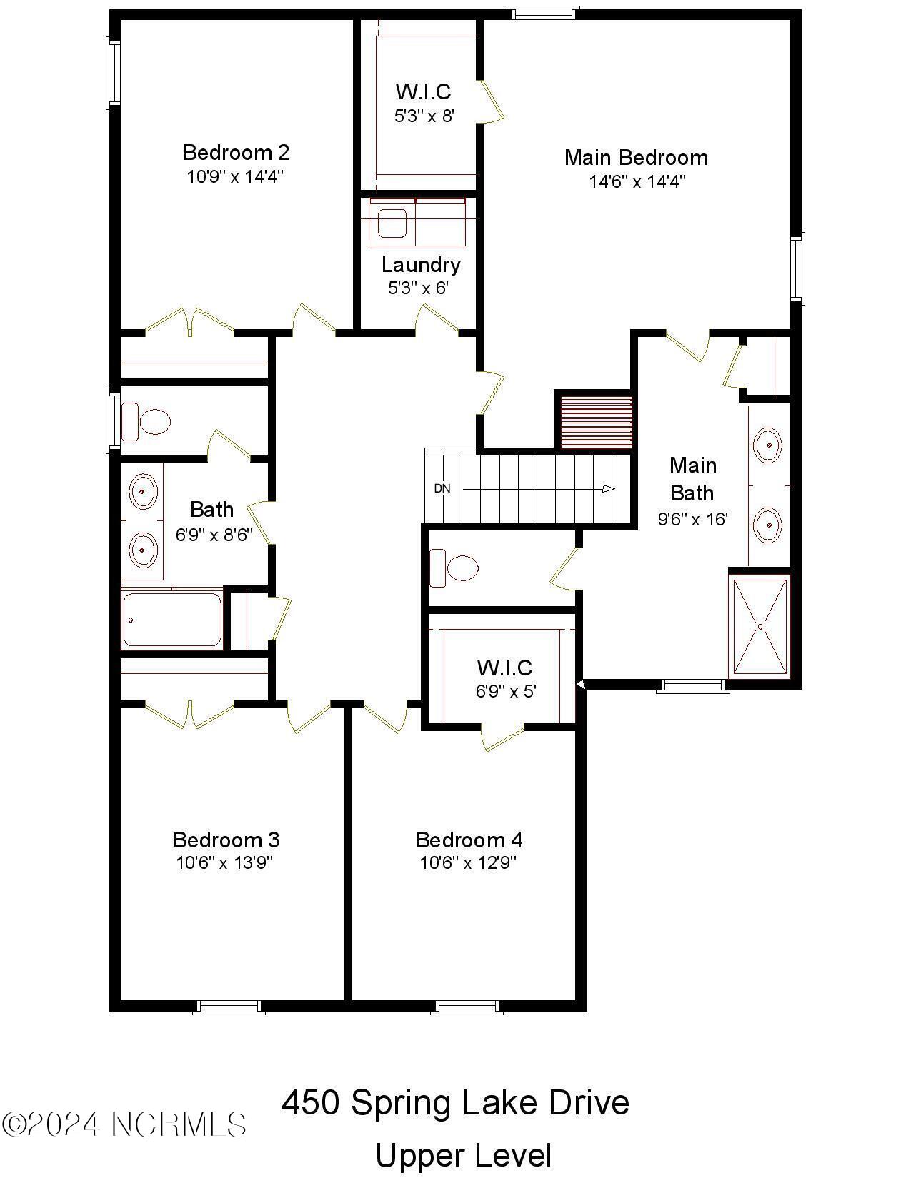 450 Spring Lake Drive Pinehurst, NC 28374 - Photo 30 of 30 450 Spring Lake upper w out sq ft-page-0