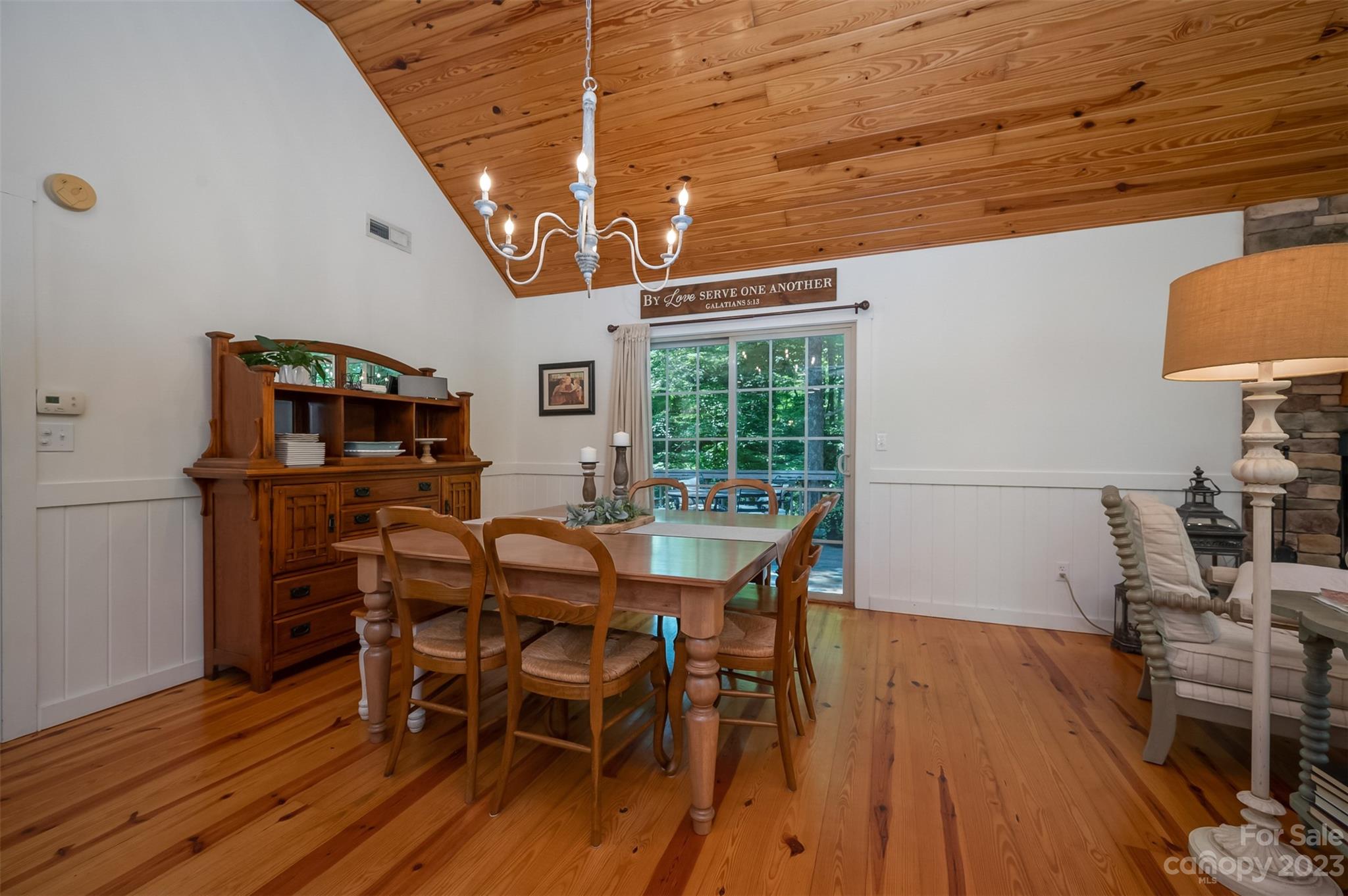 280 Cherokee Circle Tryon, NC 28782 - Photo 7 of 38 a view of a dining room with furniture and a window