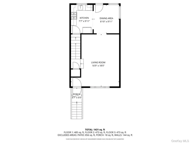 a picture of a bench in front of a wall