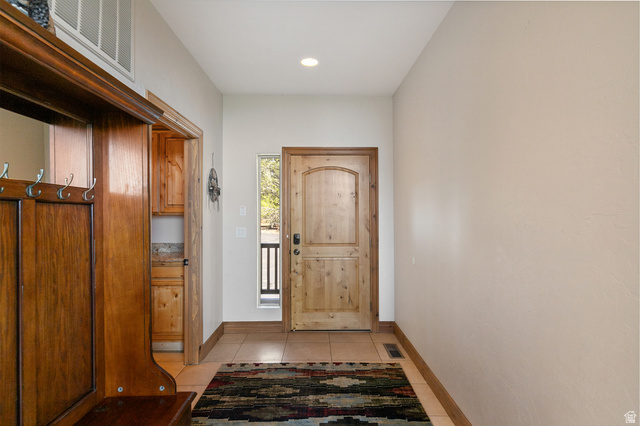 755 South Zion Ridge Drive Orderville, UT 84758 - Photo 28 of 84 Doorway featuring tile patterned floors and recessed lighting