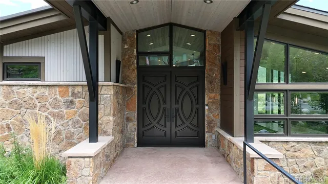 a view of front door