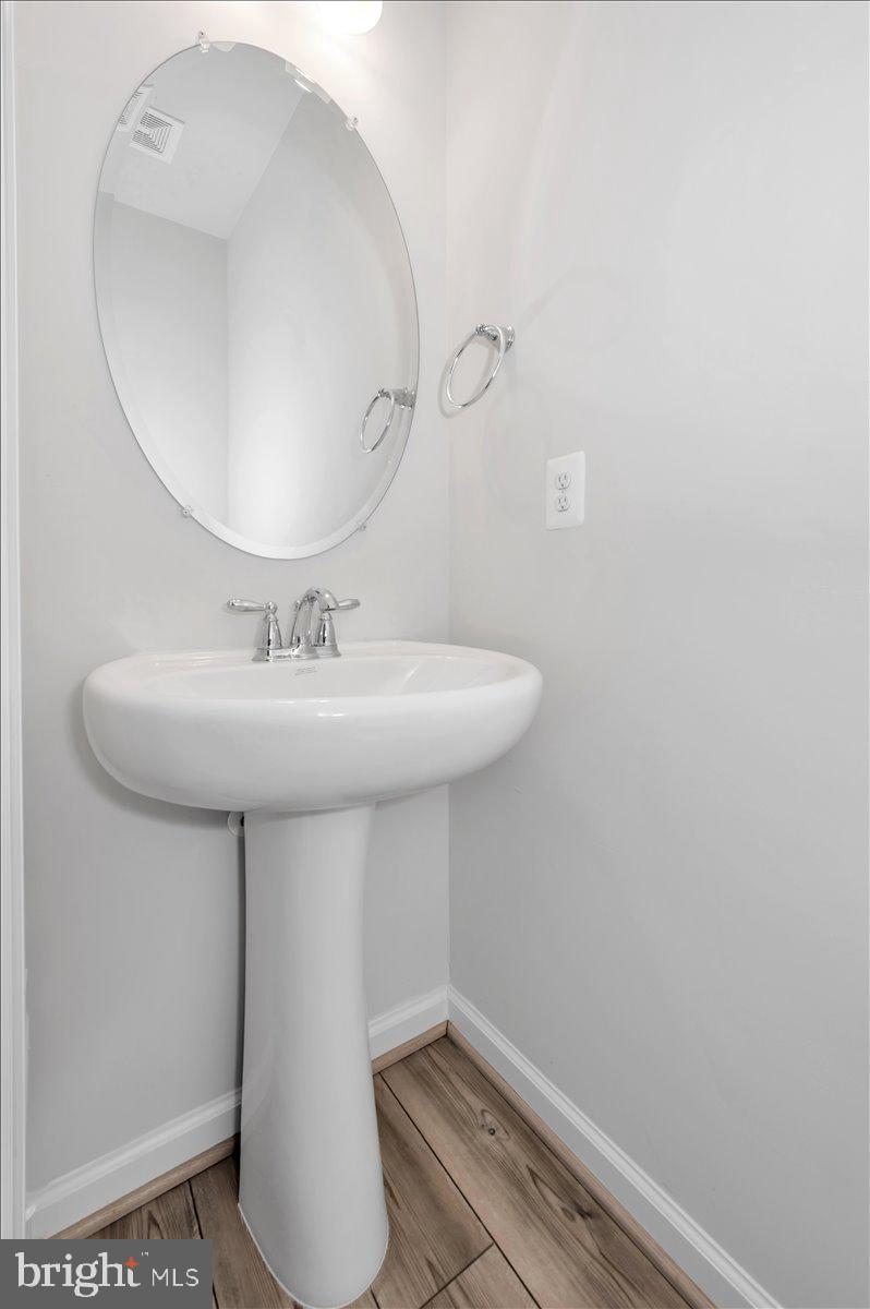 3357 Cormorant Drive Laurel, MD 20724 - Photo 21 of 41 a bathroom with a sink a mirror and shower curtain