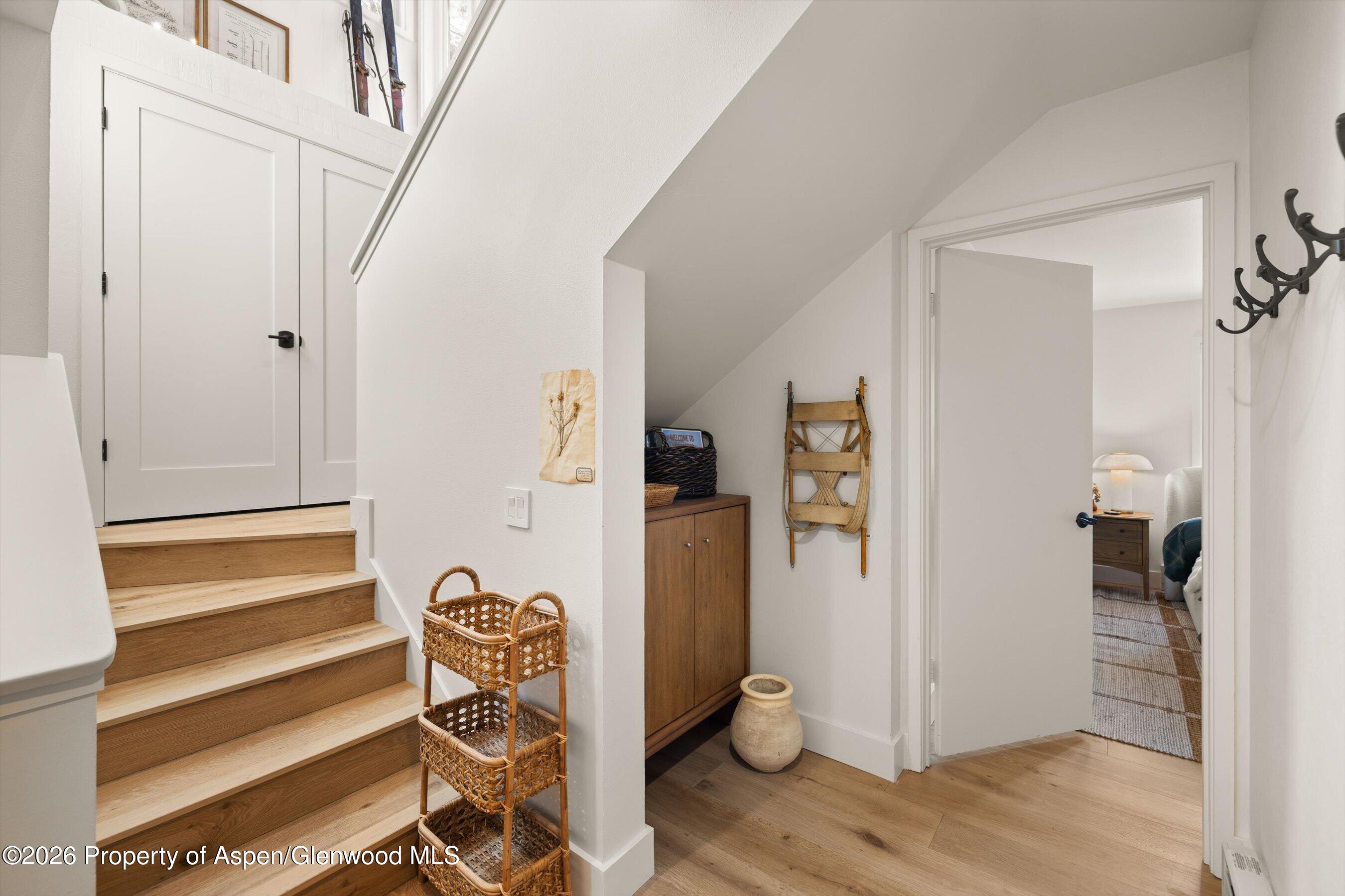 221 Meadow Ranch Road, Unit D4A Snowmass Village, CO 81615 - Photo 13 of 34 Stairs to Primary Bedroom