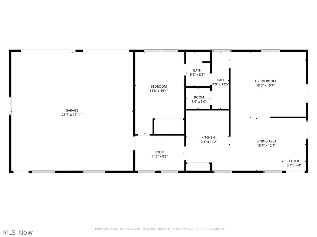4725 Webb Road Perry, OH 44081 - Photo 50 of 50 Floor plan of the office/garage outbuilding.