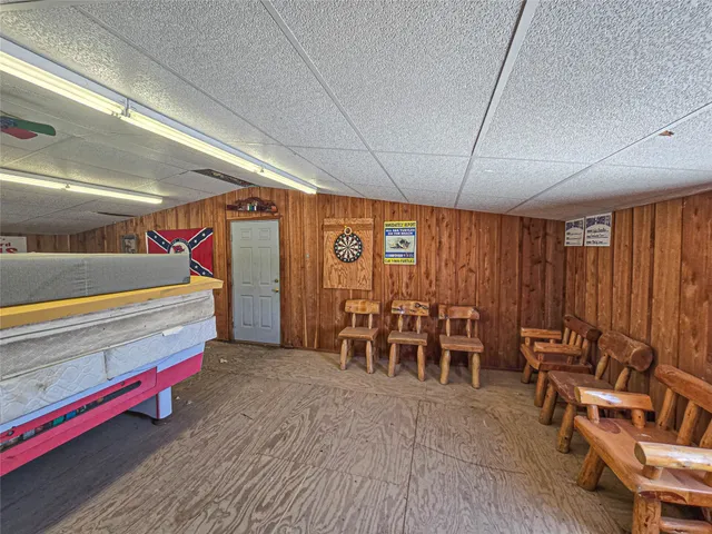 a outdoor space with lots of furniture and garden view