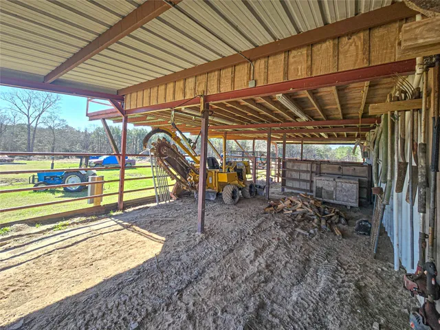 a bedroom with furniture