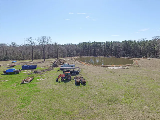 a view of a lake with houses