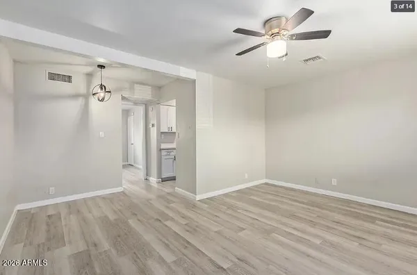 wooden floor in an empty room