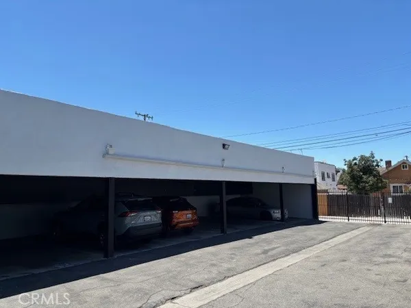a view of a car garage