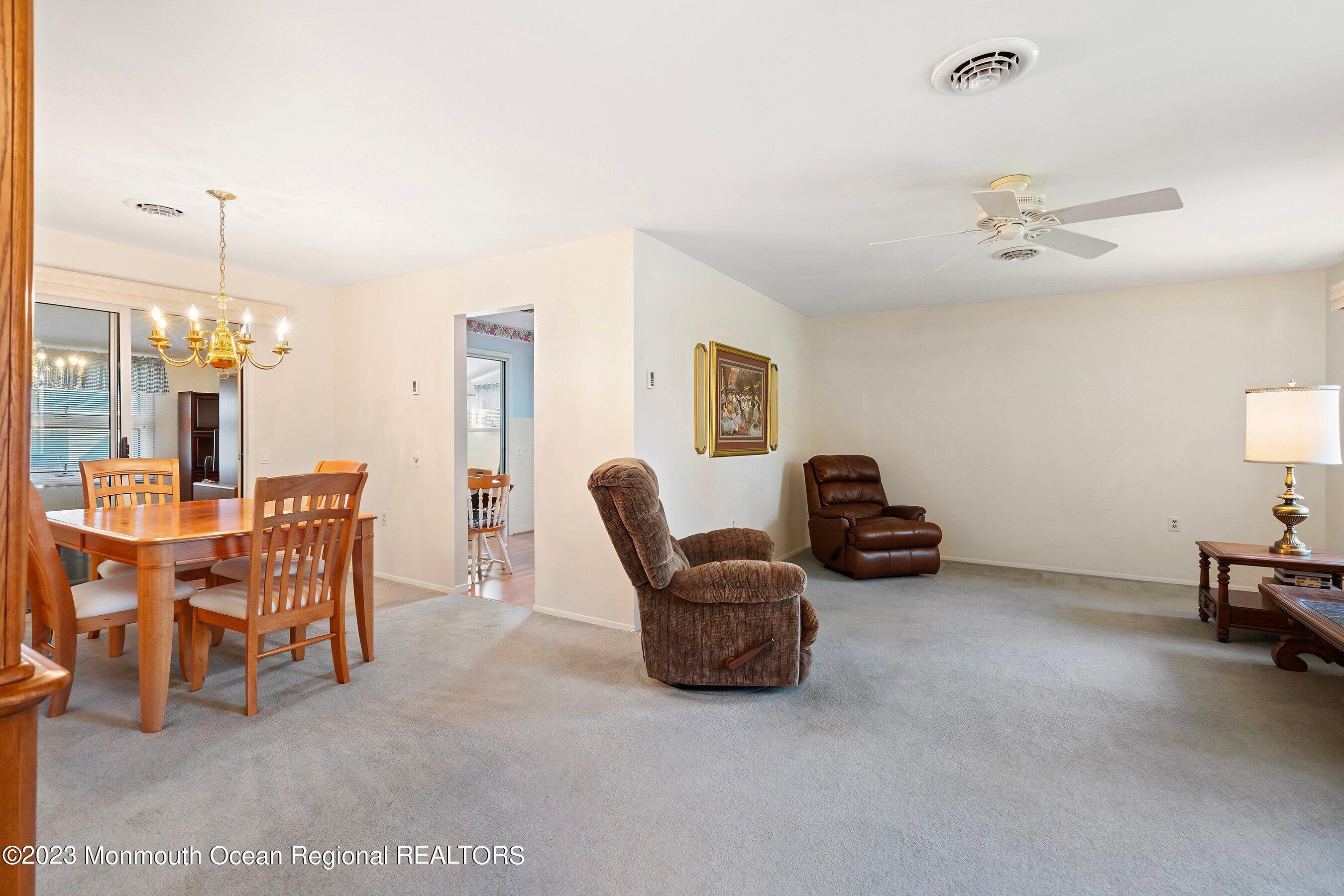 9 Amherst Road, Unit 64 Whiting, NJ 08759 - Photo 11 of 30 Foyer to Dining and Living (1)