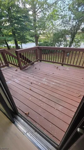 a terrace with trees and outdoor seating
