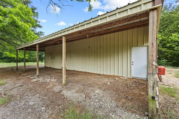 a backyard of a house