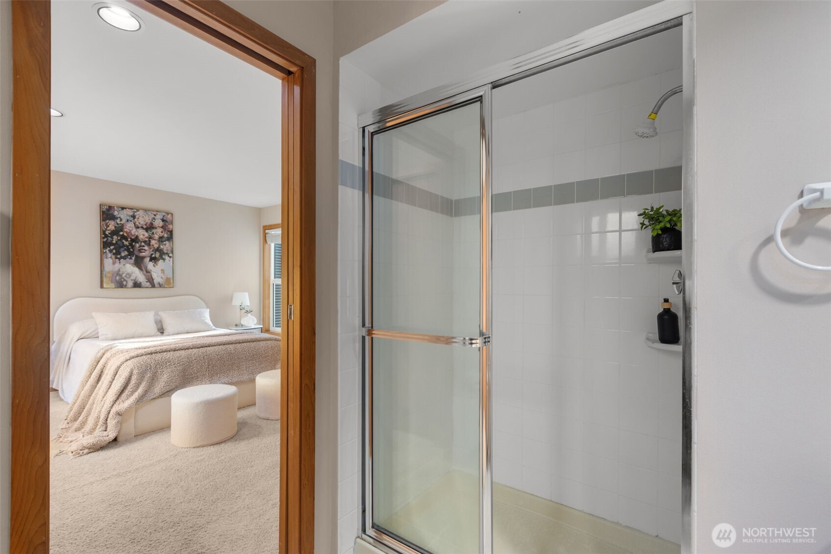 3200 Alki Avenue Southwest, Unit 301 Seattle, WA 98116 - Photo 17 of 29 a bathroom with a shower and a toilet