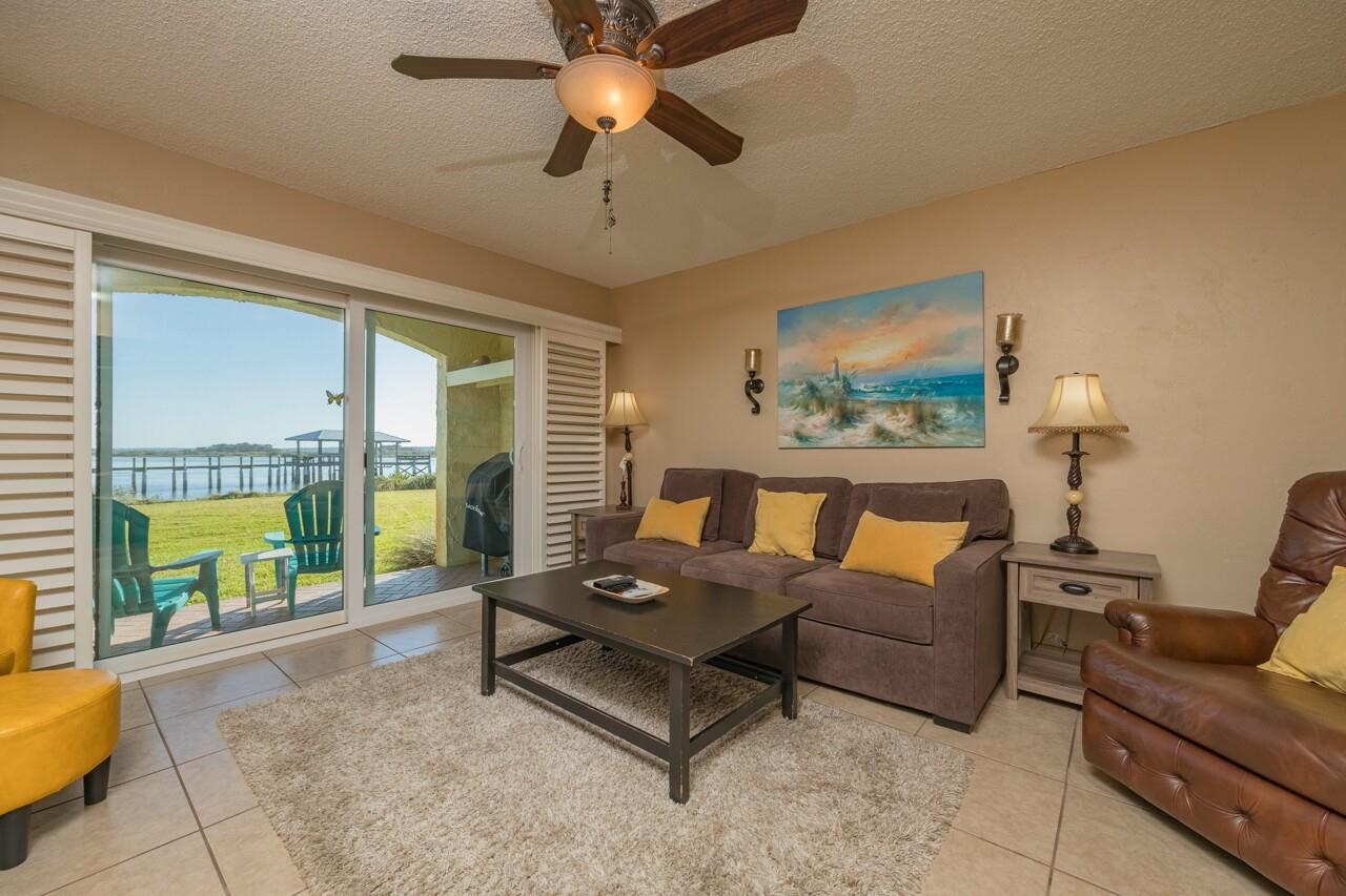 7265 A1A South, Unit B3 St. Augustine, FL 32080 - Photo 45 of 45 a living room with furniture and a large window