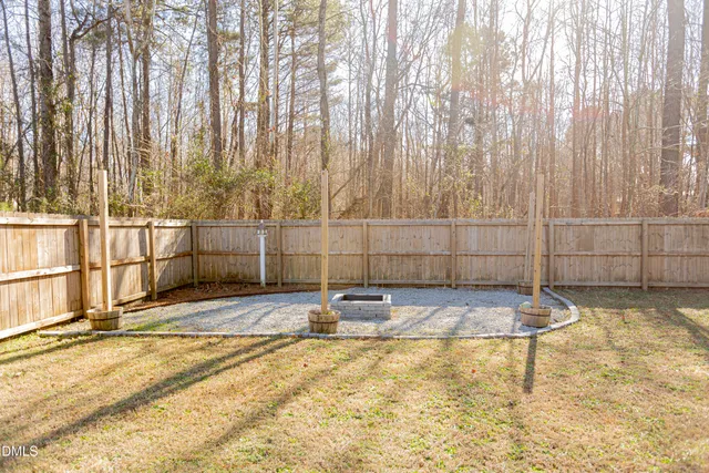 a view of a chairs with two chairs in patio