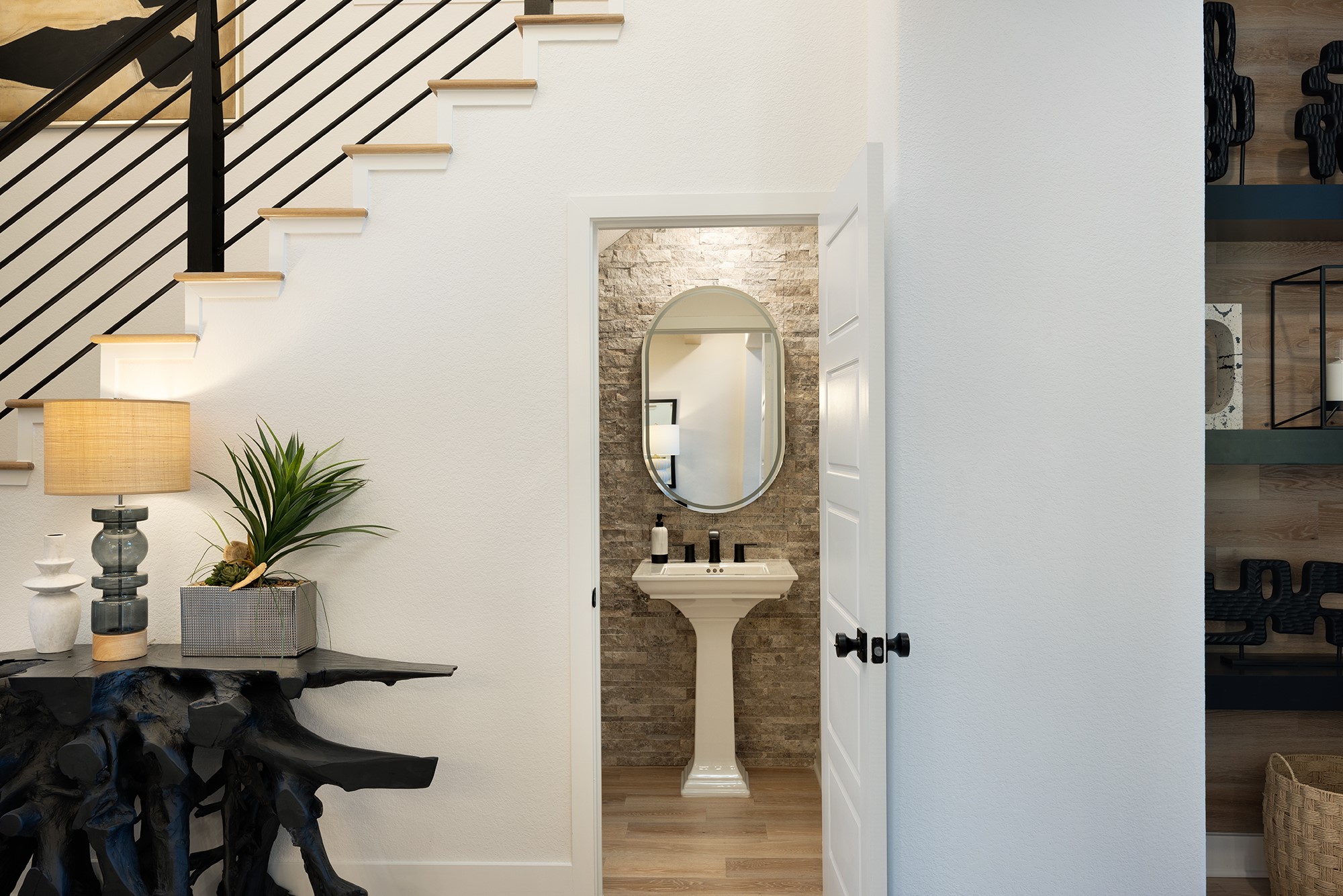 41885 Wendele Way Montgomery, TX 77316 - Photo 19 of 27 a view of hallway with livingroom and furniture