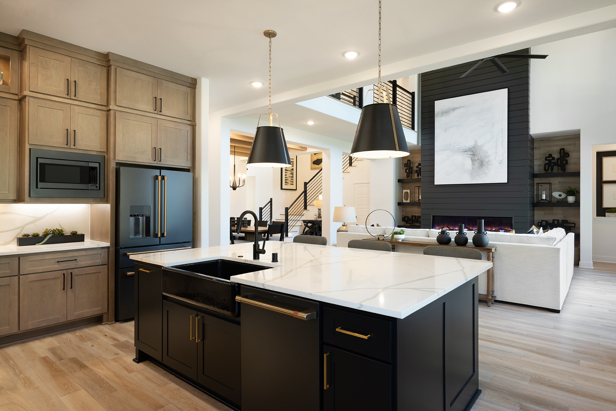 41885 Wendele Way Montgomery, TX 77316 - Photo 4 of 27 a kitchen with stainless steel appliances granite countertop a sink stove and refrigerator