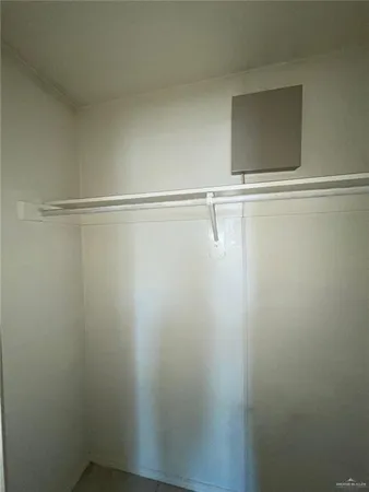 a close up view of racks on the wall