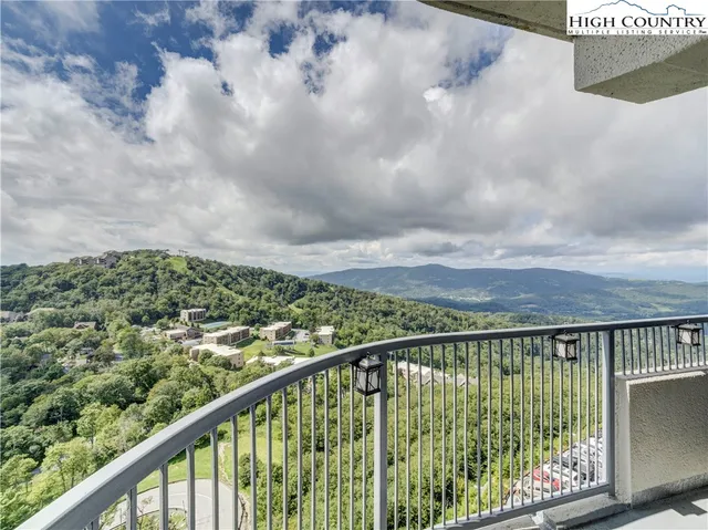 a view of city from balcony