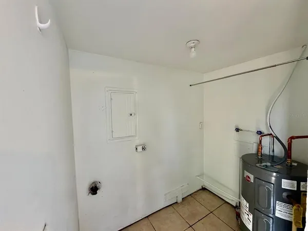 a close view of utility room