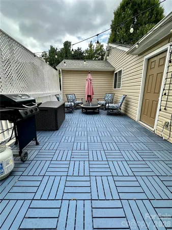 a view of a terrace patio