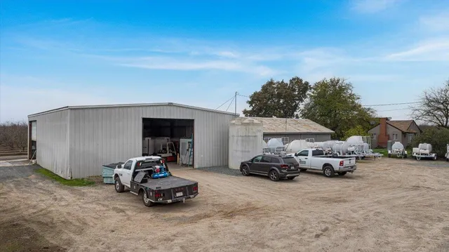 a car parked in front of a house