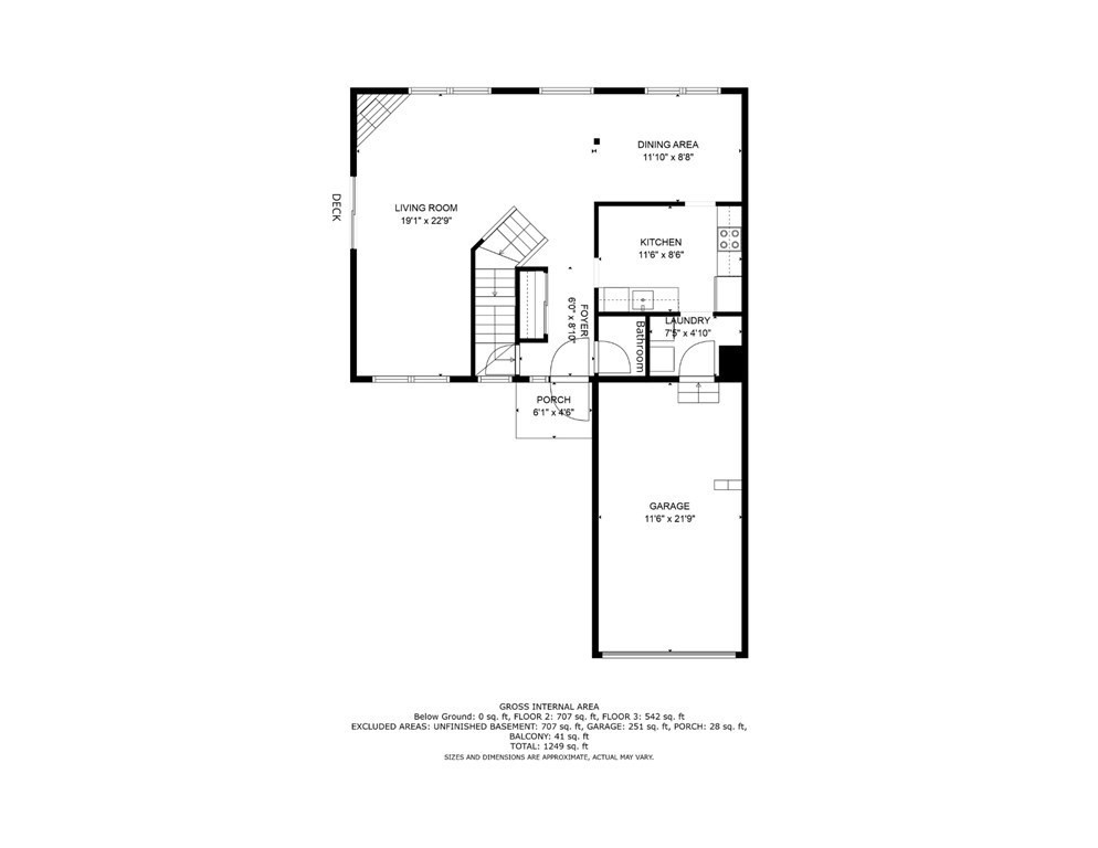4 Jill Lane, Unit A Sterling, MA 01564 - Photo 37 of 38 a picture of a floor plan