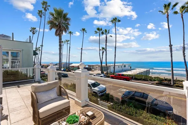 a view of a terrace with furniture