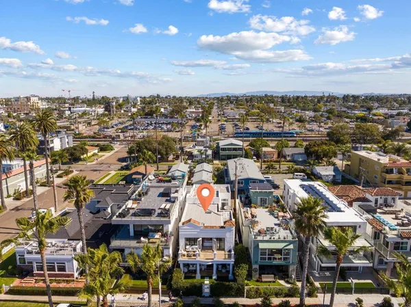 a view of an ocean and beach