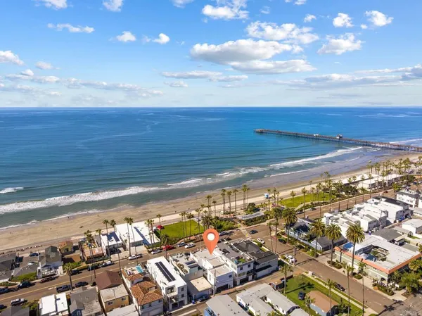 a view of an ocean and beach