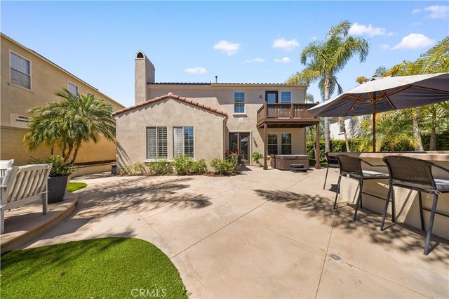 a view of balcony with furniture