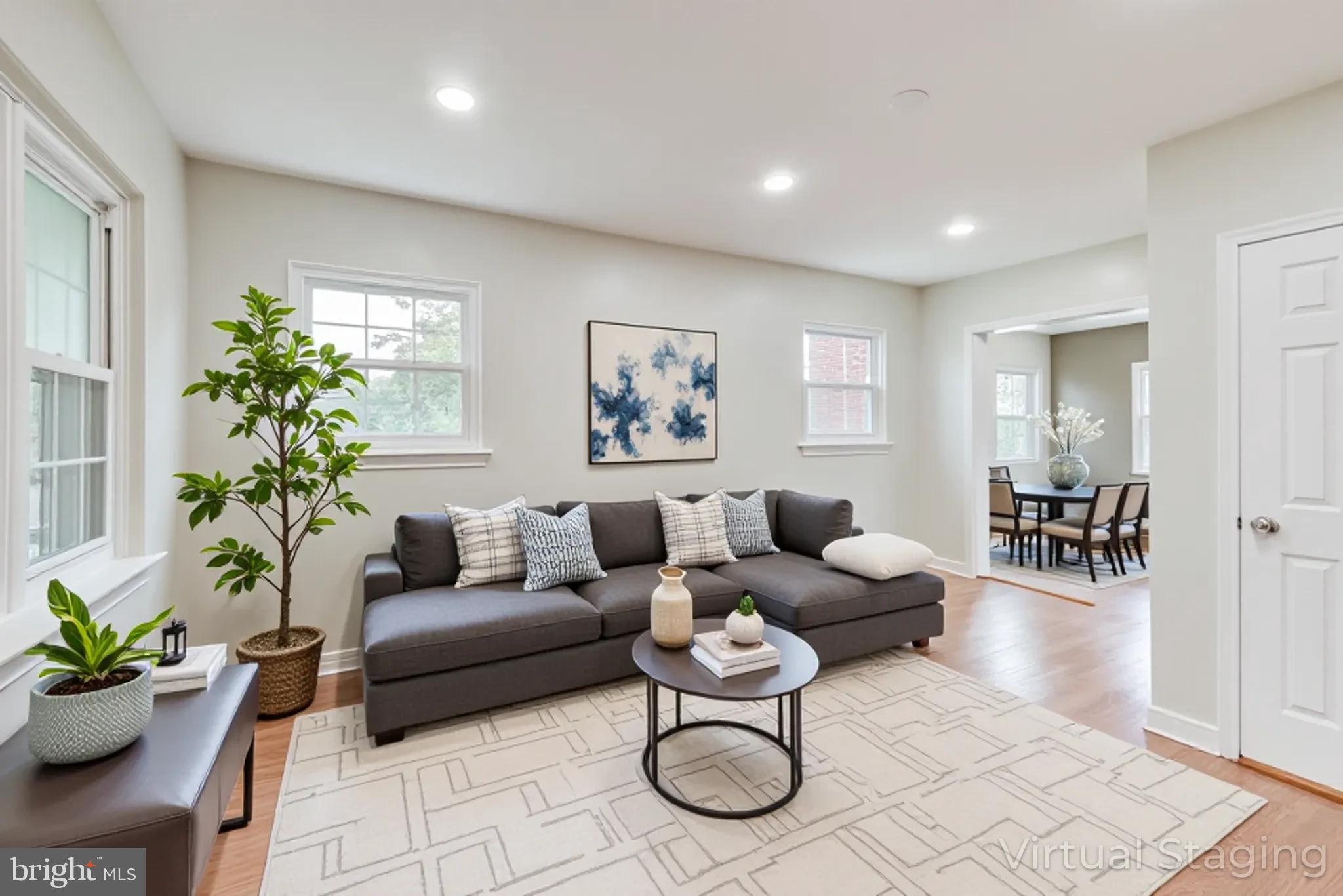 1700 Fort Davis Street Southeast Washington, DC 20020 - Photo 4 of 56 Virtually Staged - Living Rm/Dining Rm