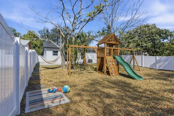 swimming pool with outdoor seating