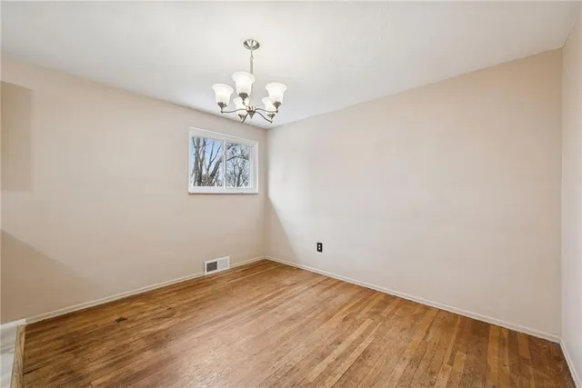 wooden floor in an empty room