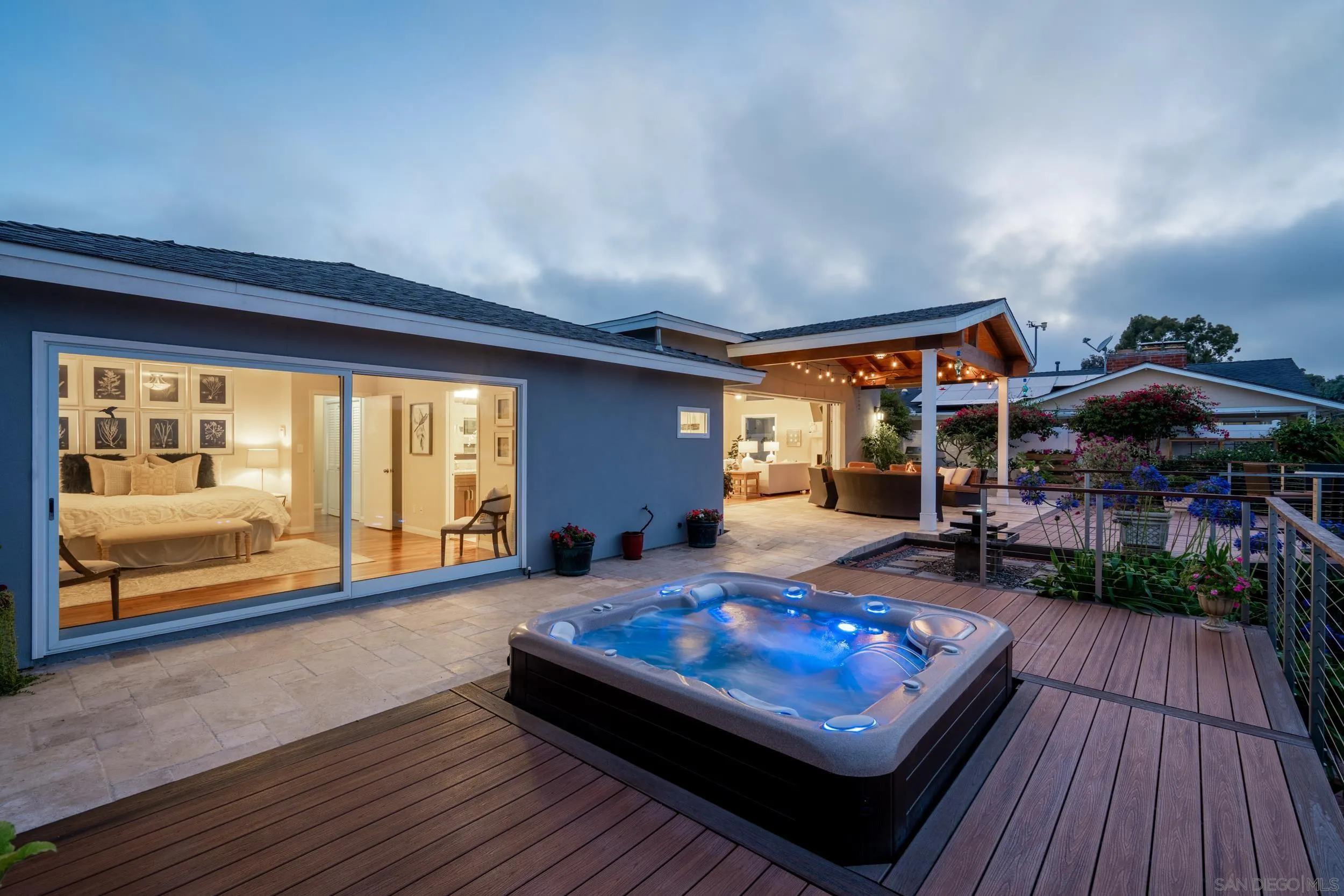 5785 Soledad Mountain Road La Jolla, CA 92037 - Photo 4 of 50 a living room with furniture fireplace and window